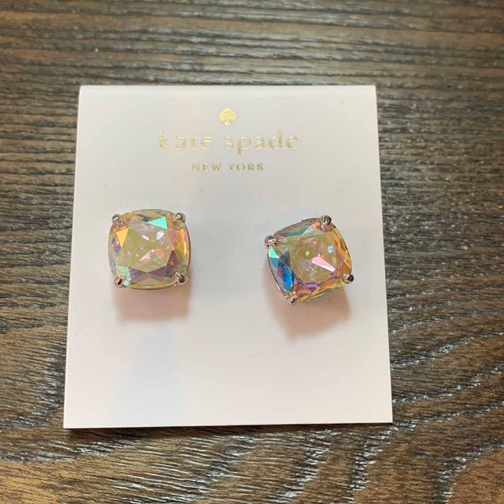 Kate Spade large square cut earrings